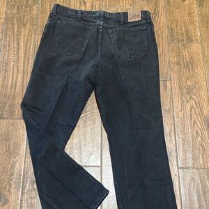 VTG, Lee Regular Fit 💯 Cotton Men’s Black Jeans Size 40 X 32